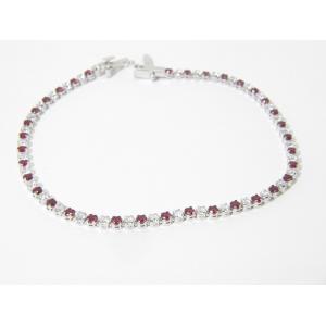Bracciale Tennis Oro Bianco BR-TBR09