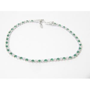 Bracciale Tennis Oro Bianco BR-TBV09